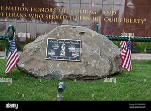 A U.S. Air Force color guard assigned to the 129th Rescue Wing, California Air National Guard, at Moffett Air National Guard Base near Mountain View, Calif., unveils a California State Guard memorial plaque at The Flame of Liberty Memorial, Los Gatos, Calif., Sept. 11, 2022. Hosted by The Veterans Memorial & Support Foundation, the memorial ceremony honored the men and women who lost their lives and honored the first responders who sacrifice their lives. (U.S. Air National Guard video by Tech. S