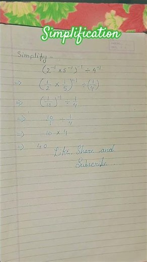 simplify# maths class 8 chapter 2 exponents #Rs Aggarwal