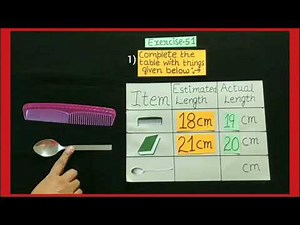 Learn how to measure length in centimeters of different objects in English