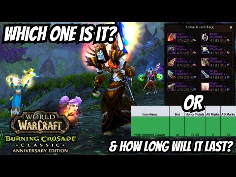 How Much Will The Classic Rank 14 Gear Cost & How Long Does it Last in TBC For You? What Replaces it