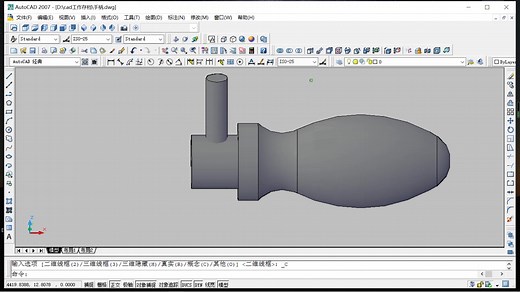 CAD手柄三维视图与样板图 [cad-computer aided design] 计算机辅助技术