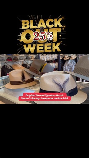 Original Garcia Signature Hats® Santa Fe Springs Swapmeet on Row E-20