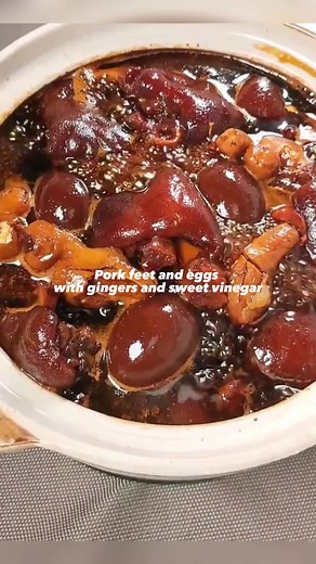 Cantonese Pork Feet and Eggs Recipe with Ginger