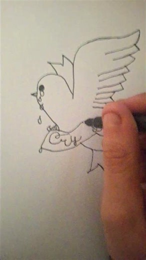 Lil peep bird drawing #album #lilpeep #art