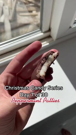 Christmas candy series day 7 of 30: Peppermint Patties. Recipe in comments. | Cooking with Karli