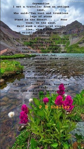 Ozymandias by Percy Bysshe Shelley