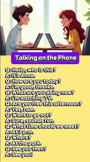 Easy English Phone Conversation Practice #englishconversation #phoneenglish #learnenglish