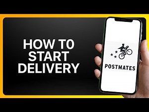 How To Start Postmates Delivery Tutorial