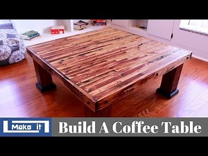 How to Build a Coffee Table with 2X4 and plywood - DIY