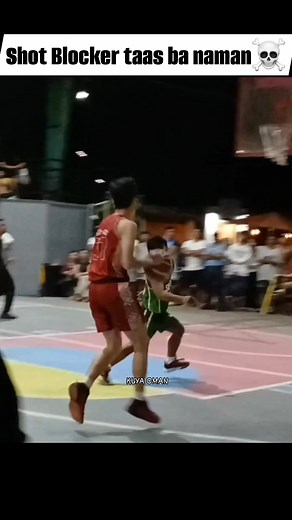 Solid ng block tumba talaga sya eh☠️ #basketball #basketballhighlights #basketballislife | Kuya Oman