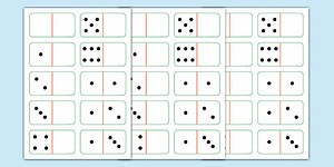 Printable Dominoes