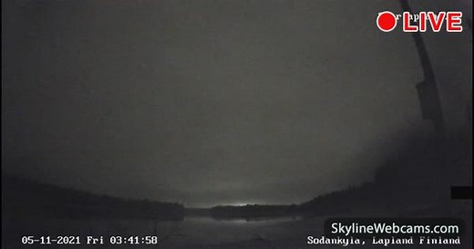 【LIVE】 Webcam a Sodankylä - Aurora Boreale | SkylineWebcams