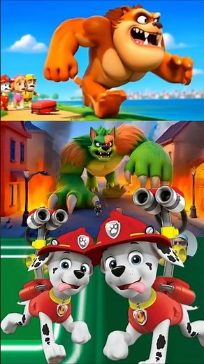 Paw Patrol Scary🆚 ChaseVsRyder🆚 MarshallPool Fun X Dance _Tiles Hop _ #pawpatrol#shorts