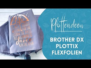 T-Shirts und Schirm mit den plottiX Aufbügelfolien beplotten
