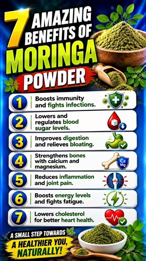 : 7 Powerful Benefits of Moringa 🌿🔥