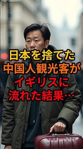 Chinese tourists abandon Japan and head to the UK...