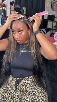 Baby hair tutorial 🖤 #babyhairtutorial #fluffybabyhair #babyhair #babyhairs #edgestutorial