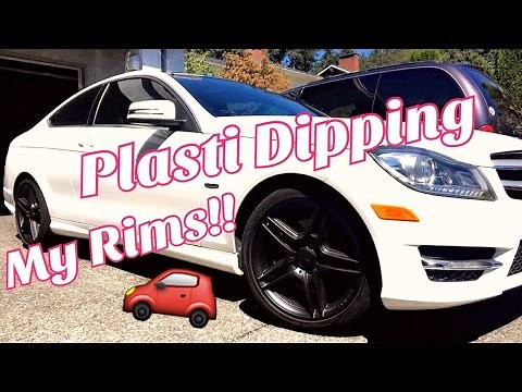 PLASTI DIP YOUR RIMS EASILY - How To - Mercedes