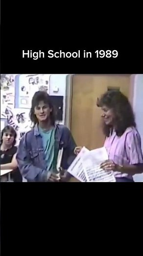 High School in the 80s 📚✨ #80s #oldschool