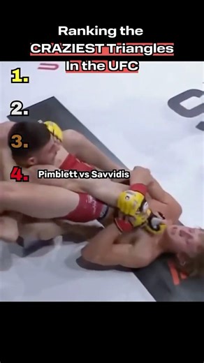 MOST INSANE Triangle Choke Finishes #UFC #ranking #shorts
