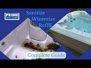 Jacuzzi Hot Tub Sanitize, Winterize and Refill (In Depth)
