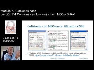 Class4crypt c4c7.4 Colisiones en funciones hash MD5 y SHA-1