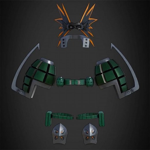 My Hero Academia Bakugo Full Armor 3D printable model | replica | prop | cosplay | stl | print