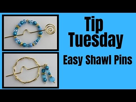How to Make Easy Shawl Pins // Tip Tuesday Tutorial