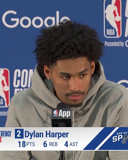 "Legendary... we want to be a part of that history."Dylan Harper is HYPED to be playing in 160th Game 7 in NBA history ‼️Spurs/Thunder Game 7 tips on Saturday at 8:00 PM ET on NBC and Peacock.