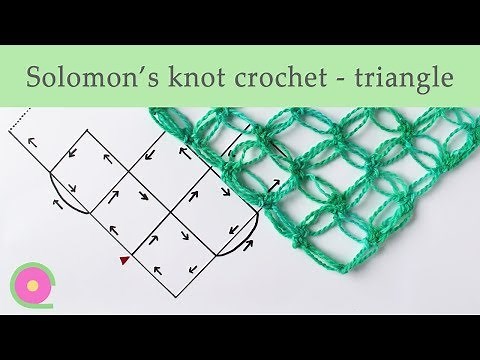 Crochet Solomon's knots - triangle