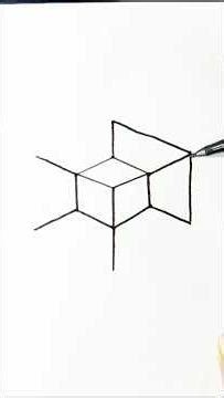 How to draw a 3D Box Illusion #ytshorts #art #easyartlover #3dart #viralvideo
