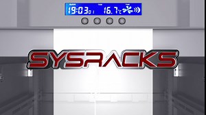 Sysracks 22U 35 Inch Deep Grey White Server Rack IT Network Data Rack Cabinet Enclosure Fully Lockable on Wheels - LCD Screen - Ventilation System - PDU - Glass Door - Rich Accessories Kit