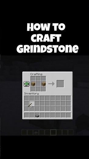 How to Craft Grindstone in Minecraft