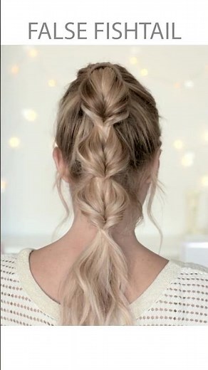 Bubble into Fishtail braid Transformation ✨ From Simple to Stunning!