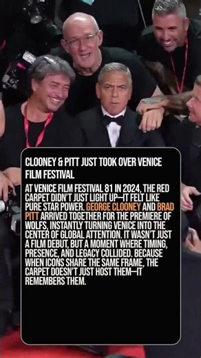 Clooney & Pitt Just Took Over Venice Film Festival 😳🔥