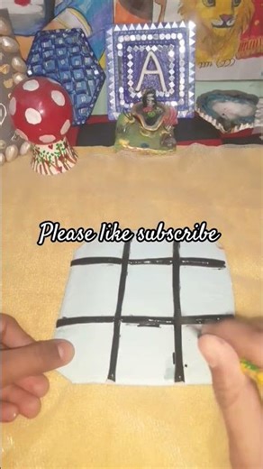 easy to make "tic tac toe" #craft # game #song @oye it's creative Era #kidsfun
