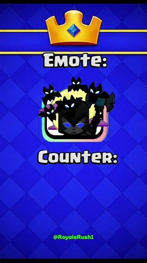 Emote vs Counter #crazily #clashroyale #gaming