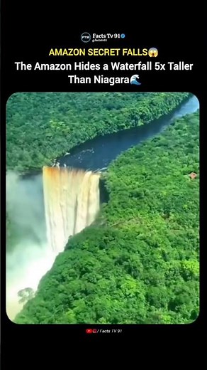 A Hidden Giant Waterfall in the Amazon 😳