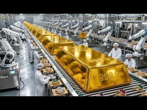Inside the High-Security Gold Foundry – From Rough Metal to Bright Bullion Bars | FULL PROCESS
