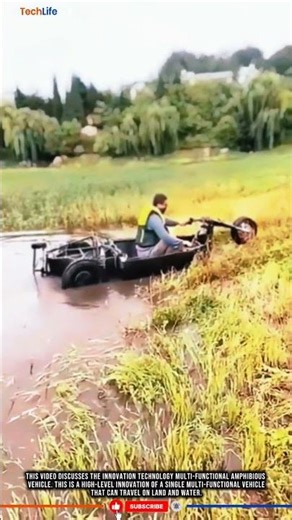 Innovation Technology Amphibious Vehicle: Land & Water Flexible, Modern Farm Solution