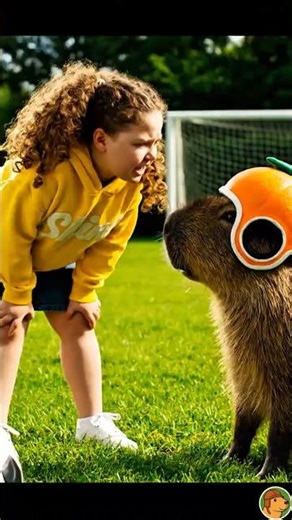 Capybara Exposes Brianna’s Iron Soccer Ball Prank on the Coach #capybara