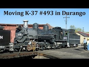 Moving D&RGW K-37 #493 Around Durango with K-36 #481