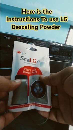 How To Use LG Descaling Powder | scal go #lg #descaling #maintenance