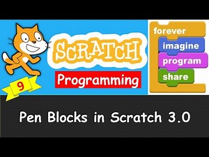 Scratch Tutorial 9:How To Use Pen Blocks In Scratch 3.0 ?