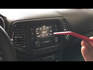 How to disassemble the car stereo on Jeep Compass