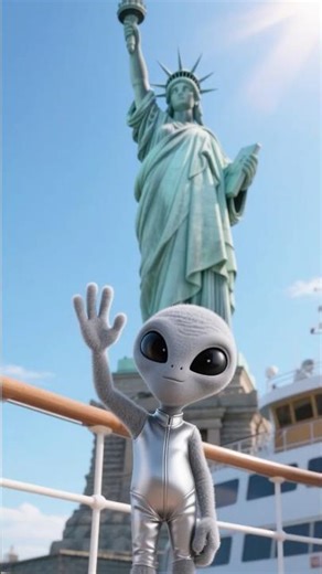 A Friendly Alien's First Visit To New York City