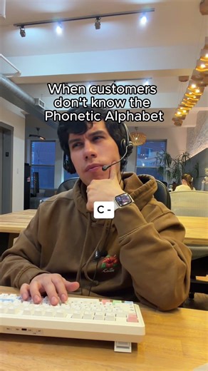 When customers don’t know the phonetic alphabet (Jiraffe)