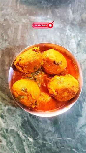 🔥 Kele Ki Pakode Ki Sabji Recipe 😋 | Unique Indian Curry#shorts #viral #cooking