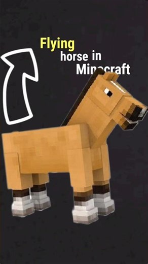 Flying horse in Minecraft #Minecraftshort #shortfeeds #viral