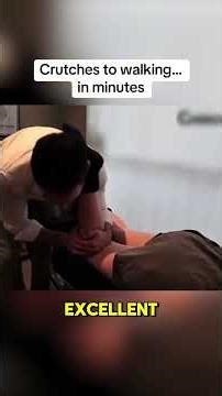 From Crutches to Walking in Minutes #chiropractor #recovery #beforeandafter #healthcare